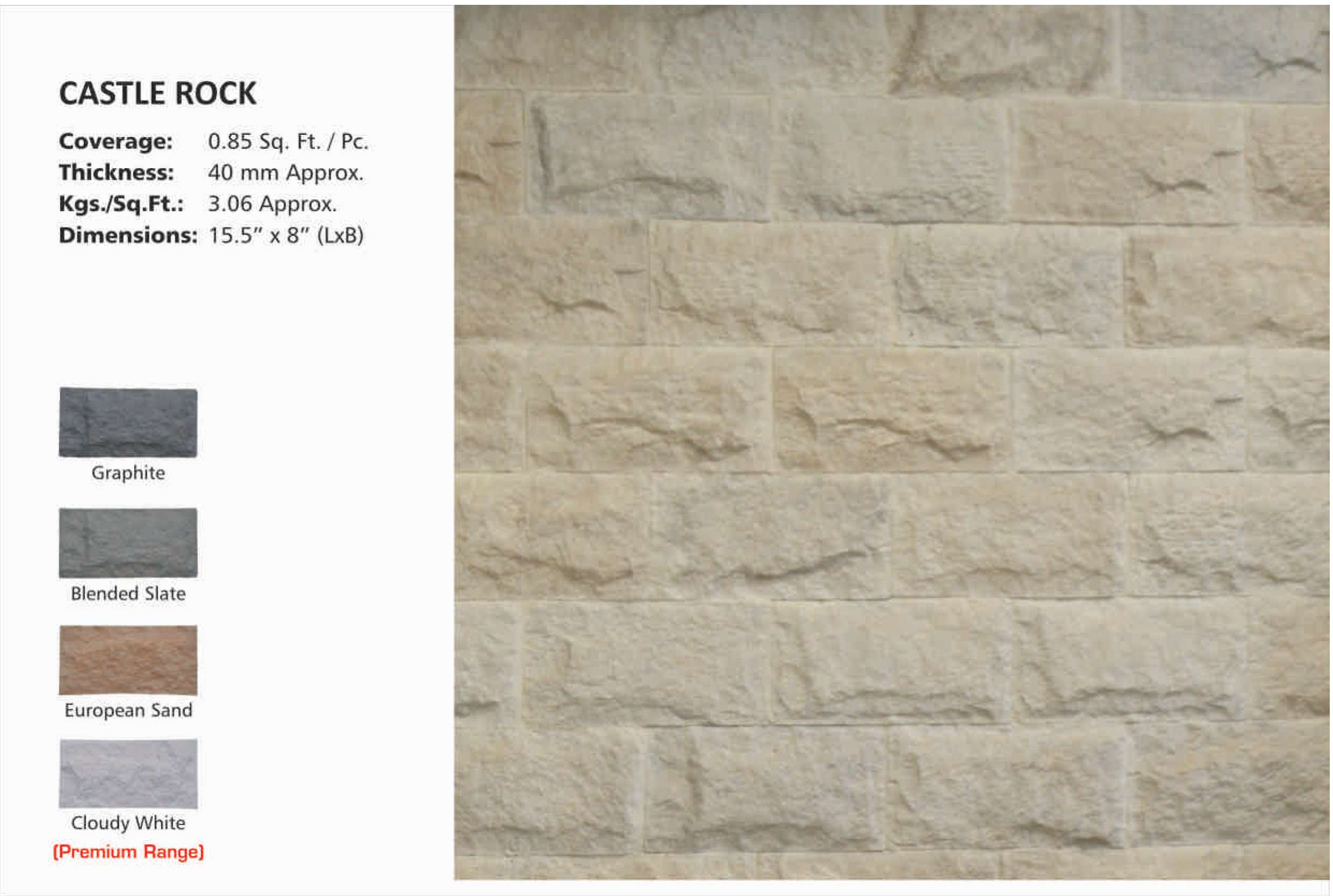 Flex Stone 5 - Wall Tiles